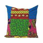 coussin tissu africain wax