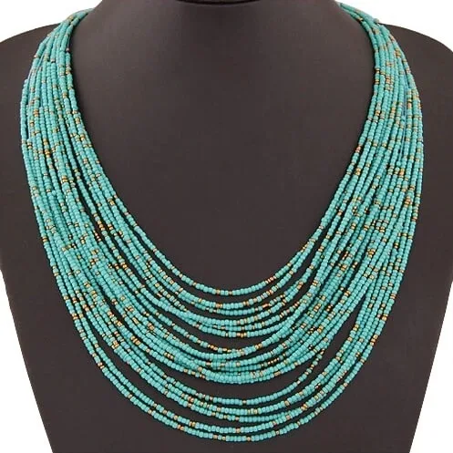 Colliers africains - Turquoise tribal