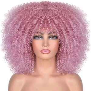 Perruques afro rose volumineuse