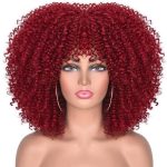 Perruques afro écarlate