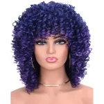 Perruques afro violettes