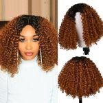 Perruques afro teinte caramel
