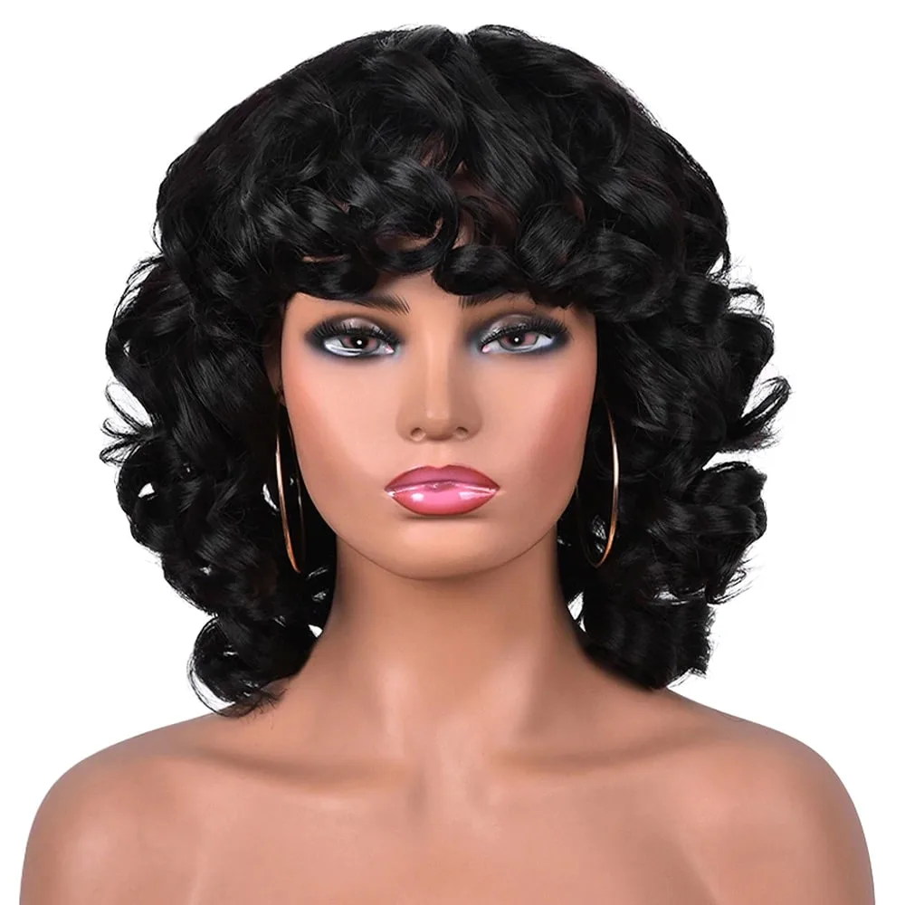 Perruques afro noire classique – Image 2