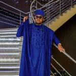 Boubous africains pour homme - Tenue bleue traditionnelle