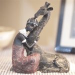 Décoration africaine traditionnelle - statue animaux