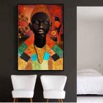 tableau visage africain