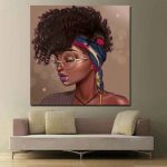 Tableau jeune femme africaine