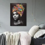 Tableaux africains traditionnels en style Pop Art