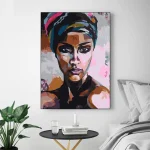Tableaux africains traditionnels - Essence contemporaine féminine