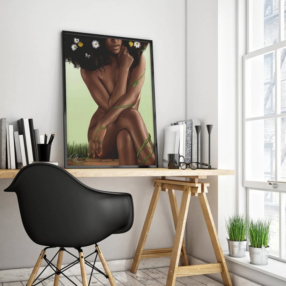 Tableaux africains traditionnels - Portrait – Image 5