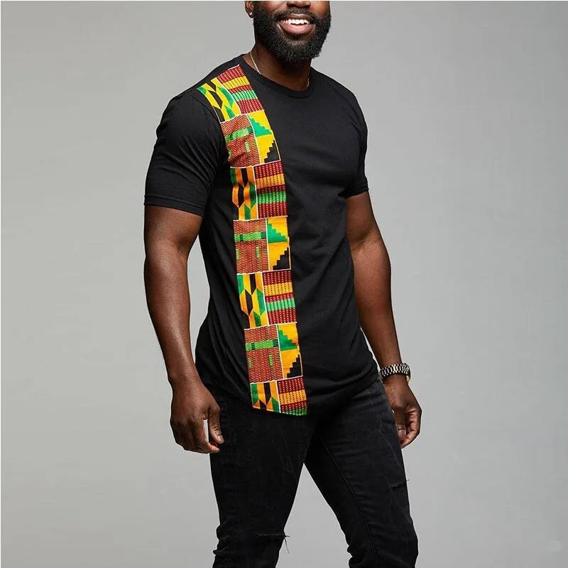 T shirts africains à motif traditionnel