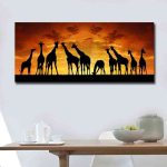 tableau girafe