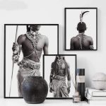tableau guerrier africain