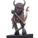 Décoration africaine traditionnelle - Statuette guerrier
