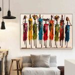 tableau africain peinture