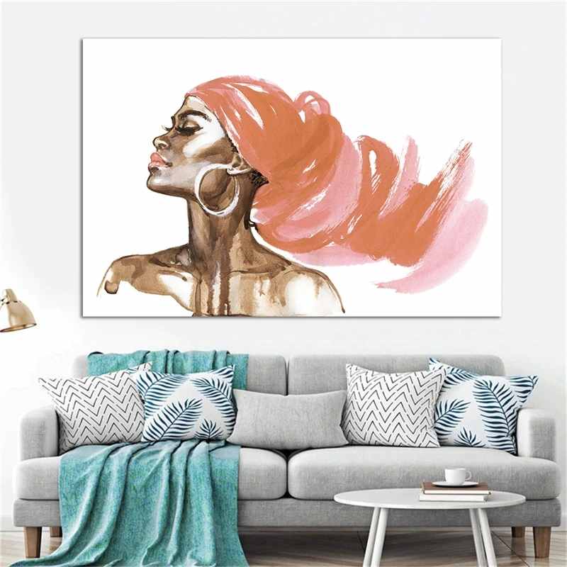 tableau femme à turban