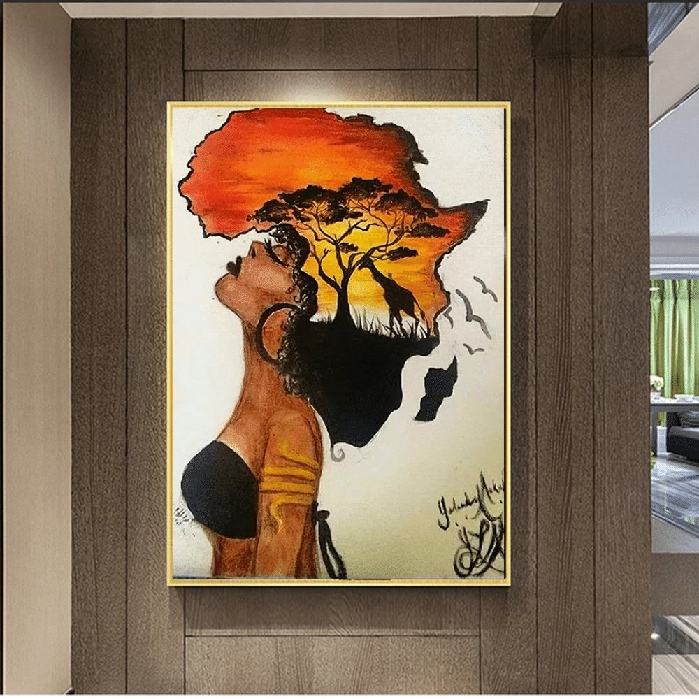 tableau femme afrique
