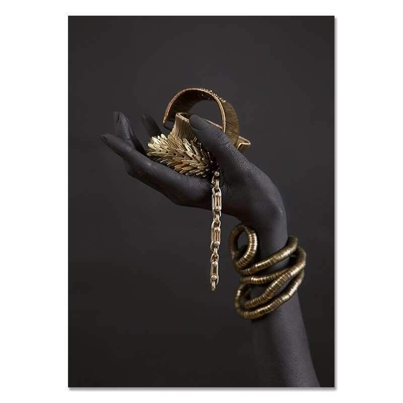 tableau noir et or