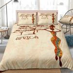 Housse de couette ethnique beige 