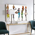Tableau village africain