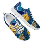 Baskets wax - Tennis en tissu wax motif azur
