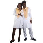 Boubous africains pour homme - ensemble assorti