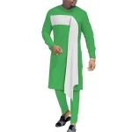 Boubous africains pour Homme en vert