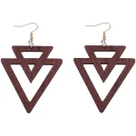 Boucles d'oreilles en triangles africains