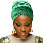 Foulard africain en velours