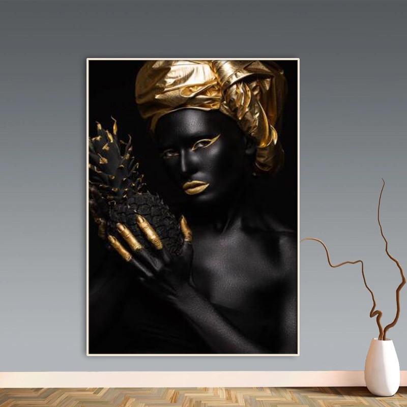 tableau noir et or