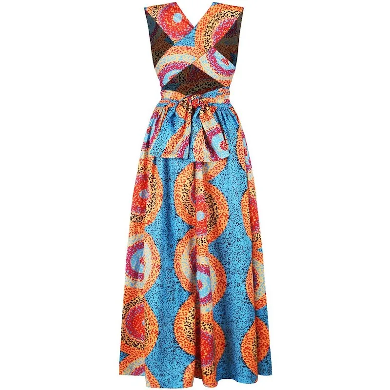Robe africaine - Robe longue en pagne