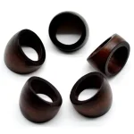 Bagues africaines - Anneau en bois robuste