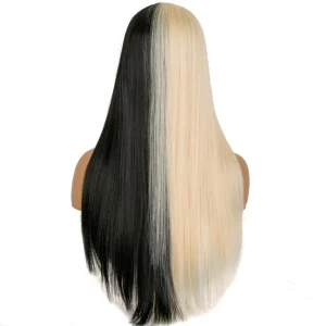 Perruques afro bicolore blond et noir
