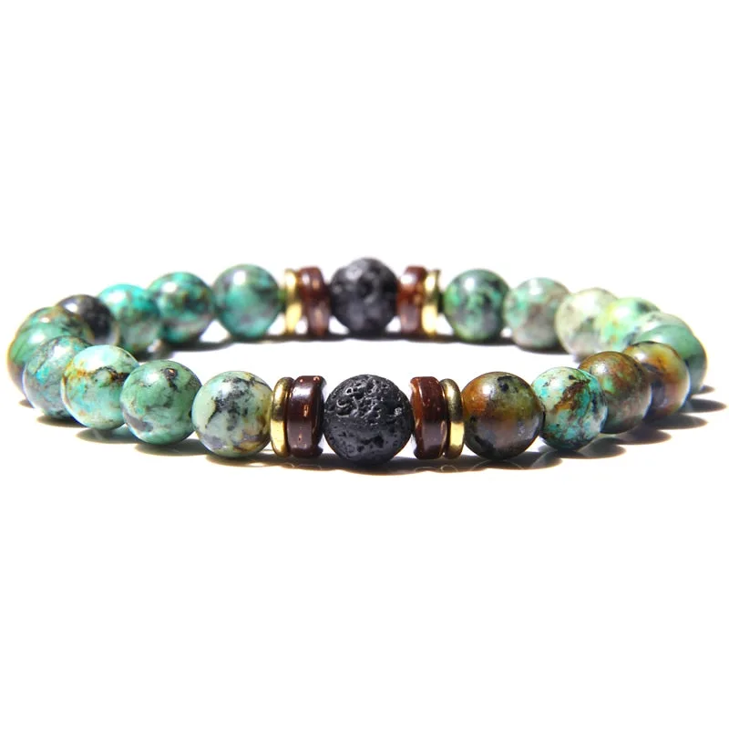 Bracelets africains en pierres naturelles