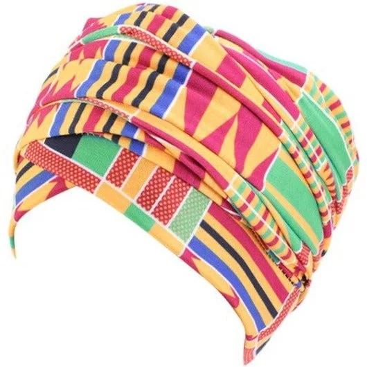 Foulard africain turban wax – Image 2