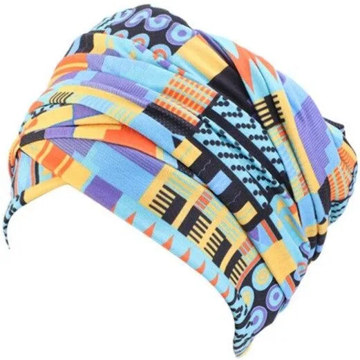 Foulard africain turban wax – Image 4