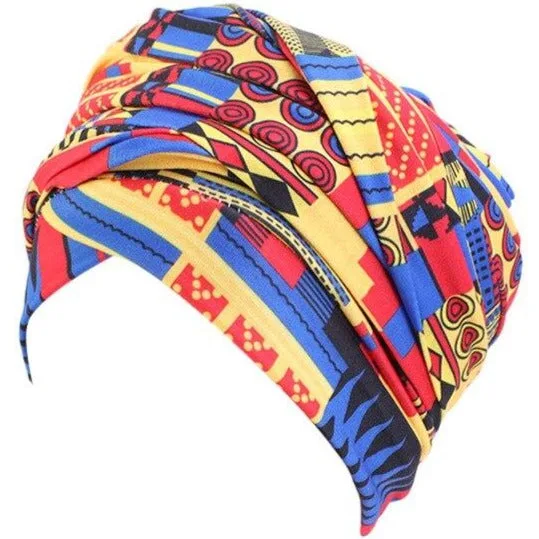 Foulard africain turban wax – Image 3