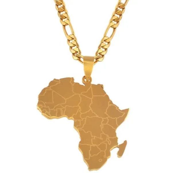 Colliers africains - Pendentif silhouette Afrique – Image 2