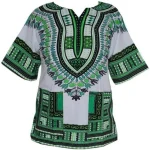 Chemises africaines pour Homme haut vert traditionnel