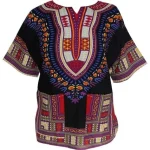 Chemises africaines pour homme - chemise noire traditionnelle