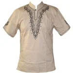 Chemises africaines pour homme - Chemise à motif africain et manches courtes