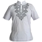 Chemises africaines pour Homme - Dashiki blanc