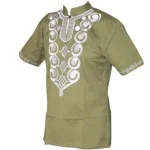 Chemises africaines pour homme dashiki vert