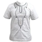 Chemises africaines pour Homme chemise épurée blanche coupe africaine
