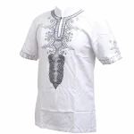Chemises africaines pour homme chemise épurée blanche