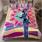 couvre lit africain