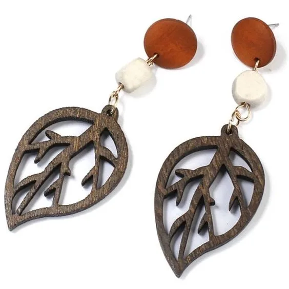Boucles d'oreilles africaines pendantes – Image 2