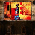 Tableau Africain Femme