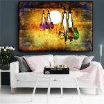Tableau femmes africaine coucher de soleil