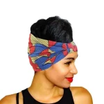 Foulard africain demi-turban pour coiffure